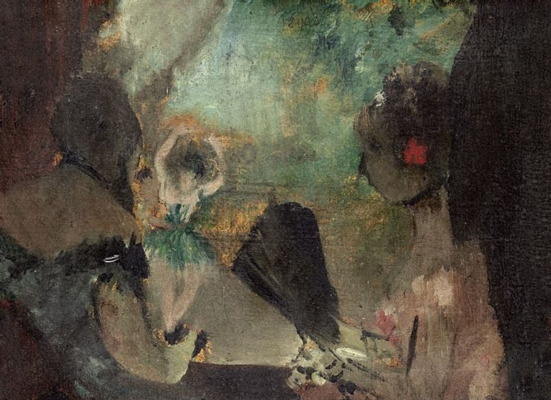 The Loge, Edgar Degas - plakat 100x70 cm zdjęcie 1