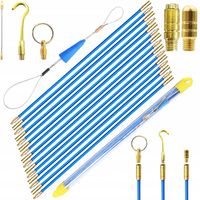 WCIĄGARKA DO KABLI WŁÓKNO SZKLANE PRZECIĄGANIA KABLI 4MM 10X1M STALKA PILOT