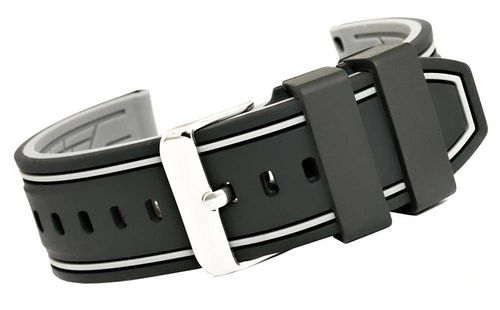 Pasek silikonowy CZARNO-SZARY U14-20-9 na Arena.pl