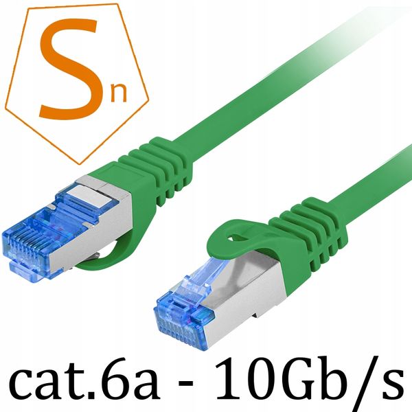 Kabel Ethernet RJ45 LAN kat.6A SFTP S/FTP LSZH 10M zdjęcie 2