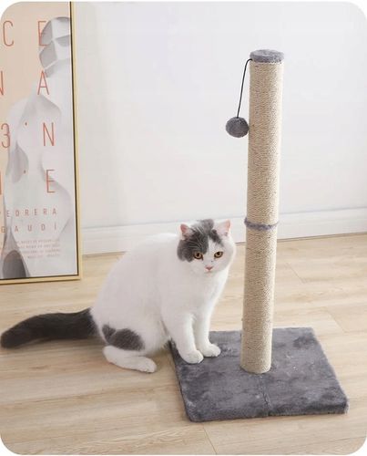 STABILNY WYSOKI SŁUPEK DRAPAK DO DRAPANIA 88 CM DLA KOTA SZEROKA PODSTAWA na Arena.pl