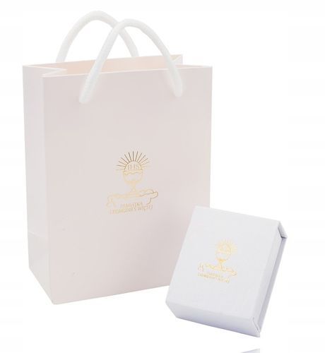 SREBRNY ŁAŃCUSZEK NASZYJNIK KRZYŻ KOMUNIA CHRZEST DLA CHŁOPCA SREBRO 925 na Arena.pl