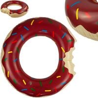 KOŁO DMUCHANE DONUT BRĄZOWE PLAŻOWE PĄCZEK
