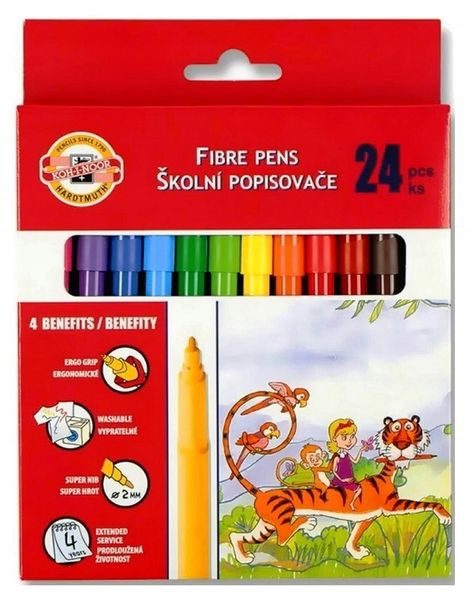 FLAMASTRY SZKOLNE 771002/BD 24 KOL. 2034 zdjęcie 1