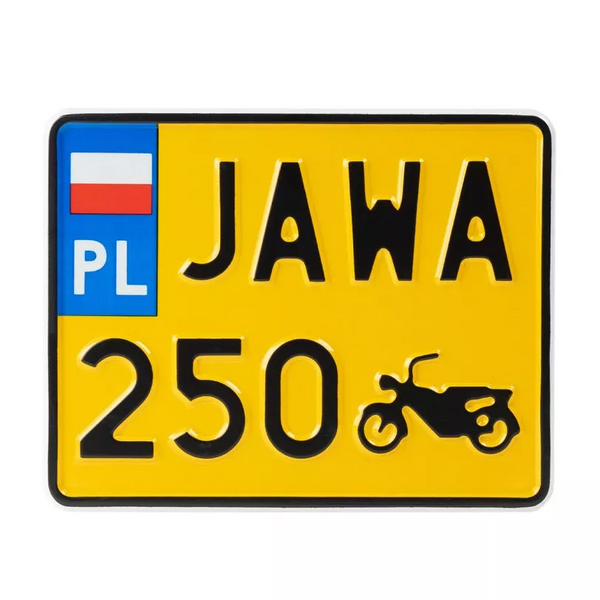 Tablica motocyklowa JAWA 250 zdjęcie 1