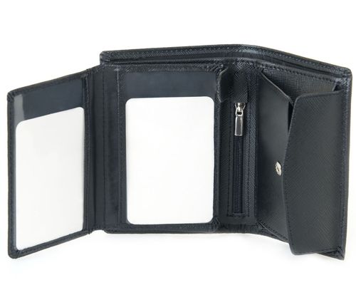 Portfel męski Abele - Amber Silver Czarny na Arena.pl