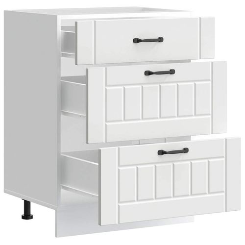 Szafka kuchenna dolna „Lucca” z białego drewna klejonego na Arena.pl