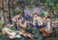 Bathers in the Forest, Pierre-Auguste Renoir - plakat 30x20 cm