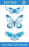 Tatuaże zmywalne Motyle
