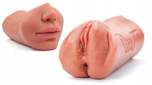 MASTURBATOR DLA MĘŻCZYZN 3W1 REALISTYCZNY Z TRZEMA STREFAMI STYMULACJI 19cm na Arena.pl