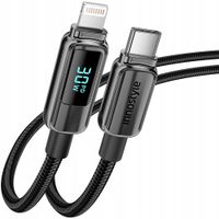 innostyle kabel z wyświetlaczem usb-c lightning do iphone 12 13 14