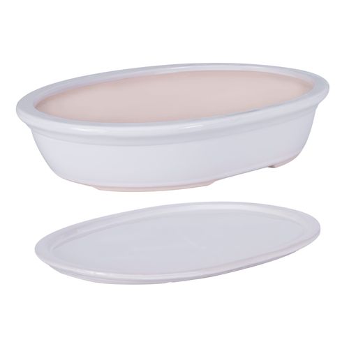 Doniczka ceramiczna bonsai Biały 45 cm na Arena.pl