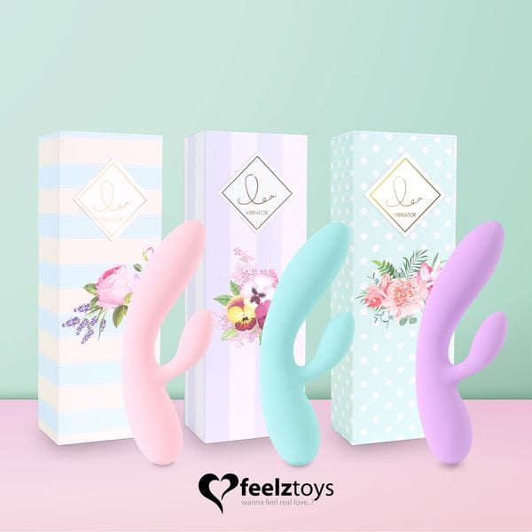 Feelztoys - Wibrator Lea Rabbit Fioletowy zdjęcie 7