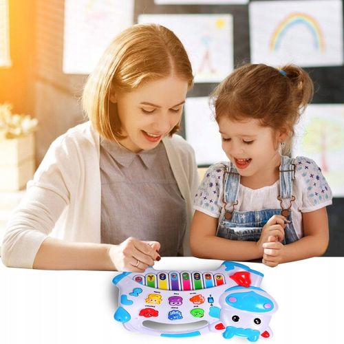 ORGANKI PIANINKO ZWIERZĄTKA KRÓWKA DLA DZIECI EDUKACYJNE INTERAKTYWNE na Arena.pl