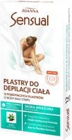 JOANNA SENSUAL PLASTRY DO DEPILACJI CIAŁA Z WOSKIEM SKÓRA WRAŻLIWA 12 SZT