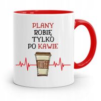 Kubek Czerwony Architekta Robię Tylko Po Kawie Z Nadrukiem Ze Zdjęciem