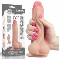 Realistyczny Penis z Jądrami, Naturalna Skóra