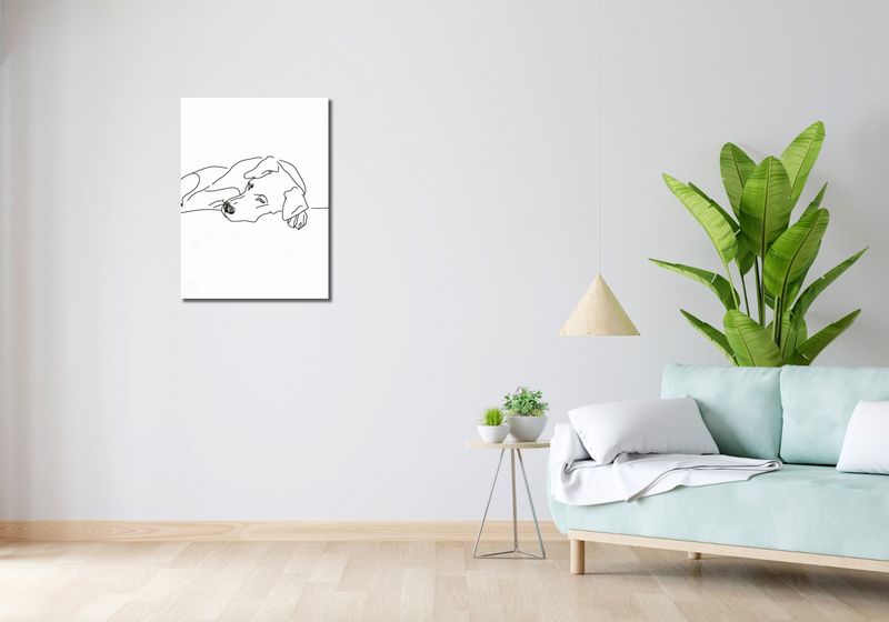 Obraz 50x70cm Wypoczynek Psiaka zdjęcie 2