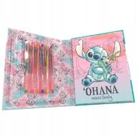 STITCH Zestaw piśmienniczy 7 elementów dla dziecka rozwija wyobraźnię