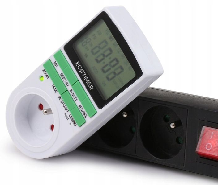 Programator Czasowy Timer Włącznik Prądu Zasilania Tygodniowy Polskie Menu zdjęcie 3