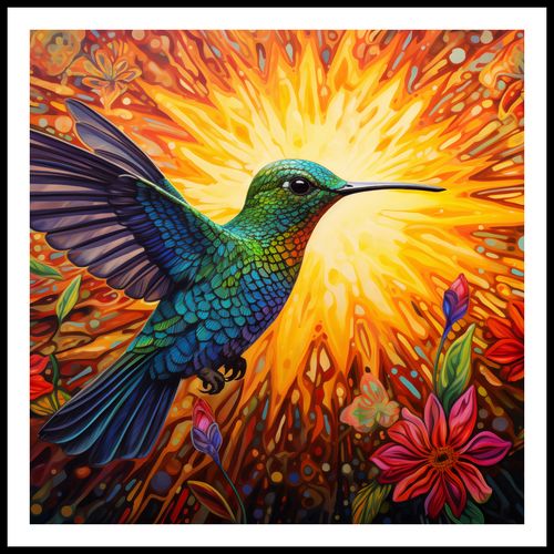 Plakat 100x100cm Koliber Barw na Arena.pl