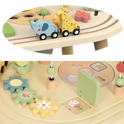 TOOKY TOY Drewniany Stolik Aktywności Safari na Arena.pl