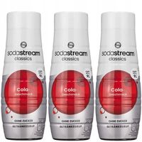 3x SYROP SODASTREAM COLA ZERO BEZ CUKRU 440 ml DO SATURATORA