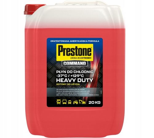 Płyn do chłodnic Prestone Command HD HEAVY DUTY gotowy CZERWONY 20KG na Arena.pl