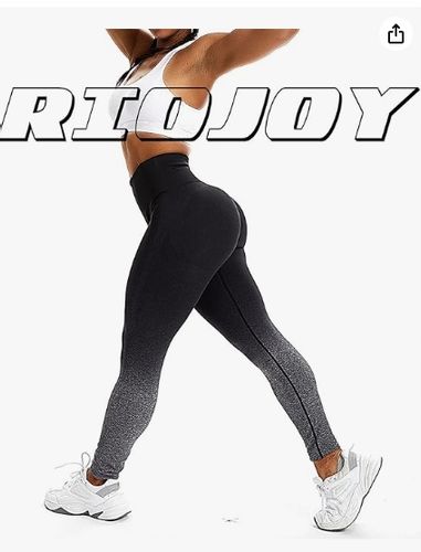 RIOJOY LEGGINSY DAMSKIE SPORTOWE PUSH UP WYSOKI STAN GRADIENT ROZMIAR M na Arena.pl