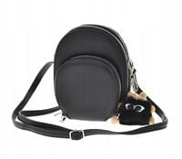 Maria C. torebka rowerówka portfel etui na telefon z brelokiem czarny MC755