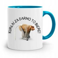 Kubek Błękitny Nosacz Janusz Kurła! Za Darmo Z Nadrukiem Ze Zdjęciem