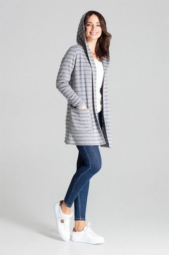 Sweter Kardigan Model L070 Grey - Lenitif  S/M na Arena.pl