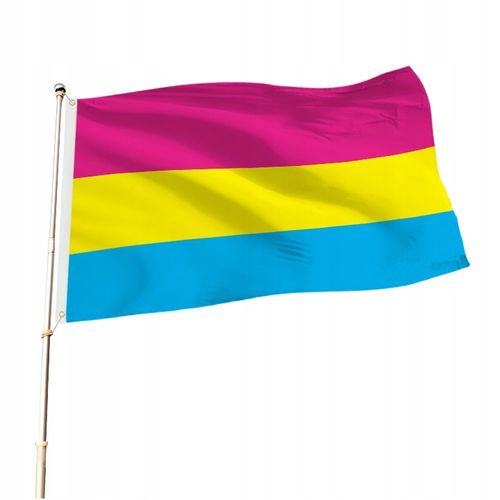 FLAGA TĘCZOWA LGBT DUŻA 90x150cm PANSEKSUALNOŚĆ F2 na Arena.pl