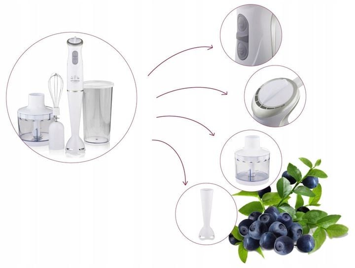 BLENDER RĘCZNY WIELOFUNKCYJNY MIKSER ROBOT HYUNDAI zdjęcie 5