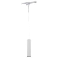 LAMPA wisząca PROFILE EYE 9337 Nowodvorski metalowa OPRAWA zwis tuba do 1-fazowego systemu szynowego biała