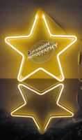 OZDOBA ŚWIĄTECZNA GWIAZDA NEON LED okno CIEPŁO BIAŁA WEWNĘTRZNA ZEWNĘTRZNA