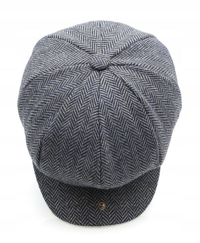 Kaszkiet męski OCIEPLANY Czapka Old School 40% WEŁNY Pako Jeans Retro Style na Arena.pl