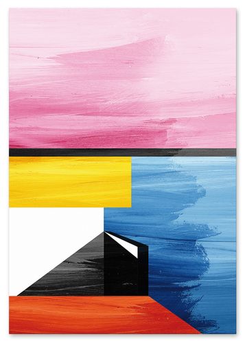 Plakat kolorowa abstrakcja 21x29,7 cm A4 na Arena.pl