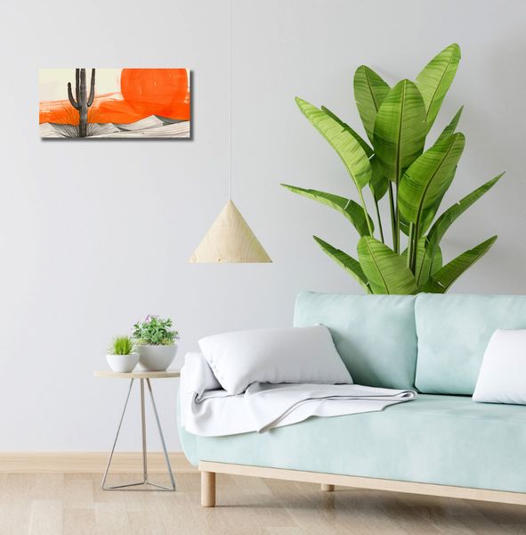 Obraz 50x20cm Kaktus Saguaro zdjęcie 2