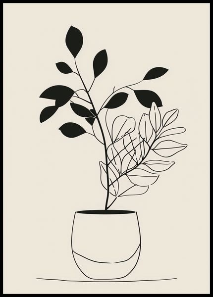 Plakat 67,5x95cm Prostota Doniczki zdjęcie 2