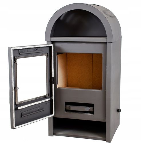 POLSKI piec stalowy wolnostojący ATLAS KOMINEK DUŻE palenisko ZESTAW RUR na Arena.pl