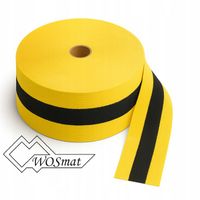 TAŚMA OSTRZEGAWCZA MATERIAŁOWA ŻÓŁTO-CZARNA 100M