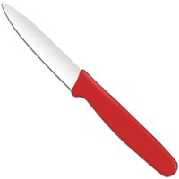 nóż do obierania spiczasty 192 mm - czerwony