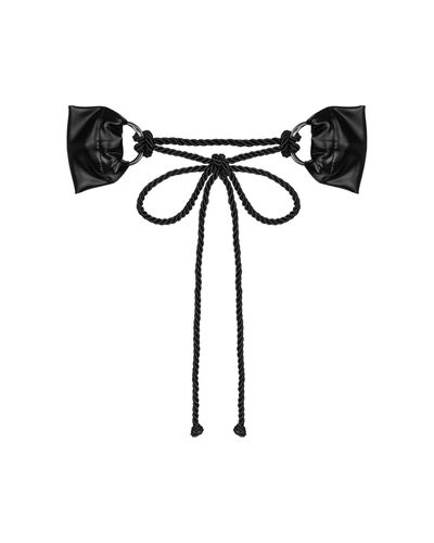 Czarne Wiązane Kajdanki Cordellis na Arena.pl