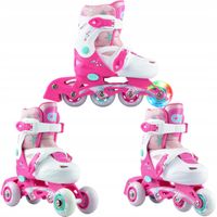 Rolko-Wrotki Regulowane 3w1 Croxer Missy 27-30 LED