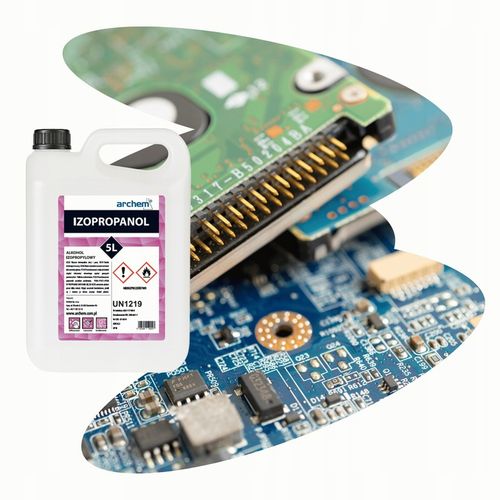 Alkohol Izopropylowy 99,9% IPA 5L Izopropanol czyszczenie Elektroniki, na Arena.pl
