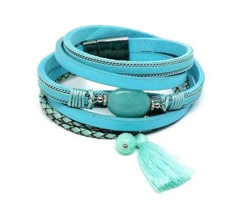 Bransoletka BOHO NIEBIESKA Piękna! na Arena.pl