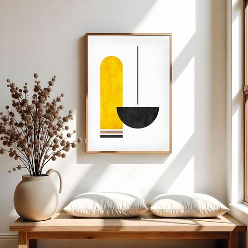 Plakat geometryczny minimalistyczny wzór 21x29,7 cm A4 na Arena.pl