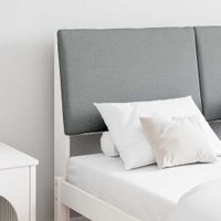 Tapicerowane wezgłowie Jasnoszary 160 cm Lite drewno sosnowe