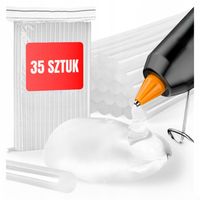 MOCNY KLEJ do PISTOLETU na GORĄCO wkłady bezbarwne-11mmx300mm 1KG 35 sztuk
